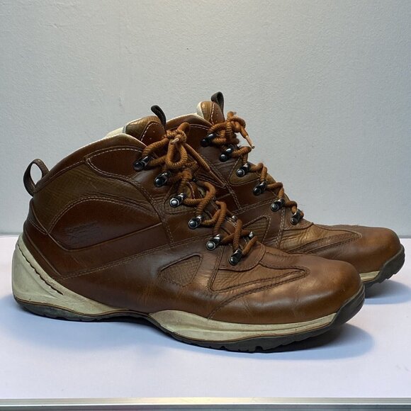 Rockport Mens Size 12 Boots Brown Leather Waterproof Hydro Shield Ankle EU 46.5 - Picture 2 of 12